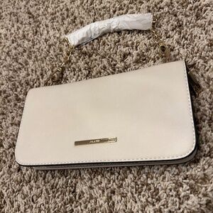 Aldo Glitter Zip Wallet Clutch w/ Chain Strap | New Without Tags